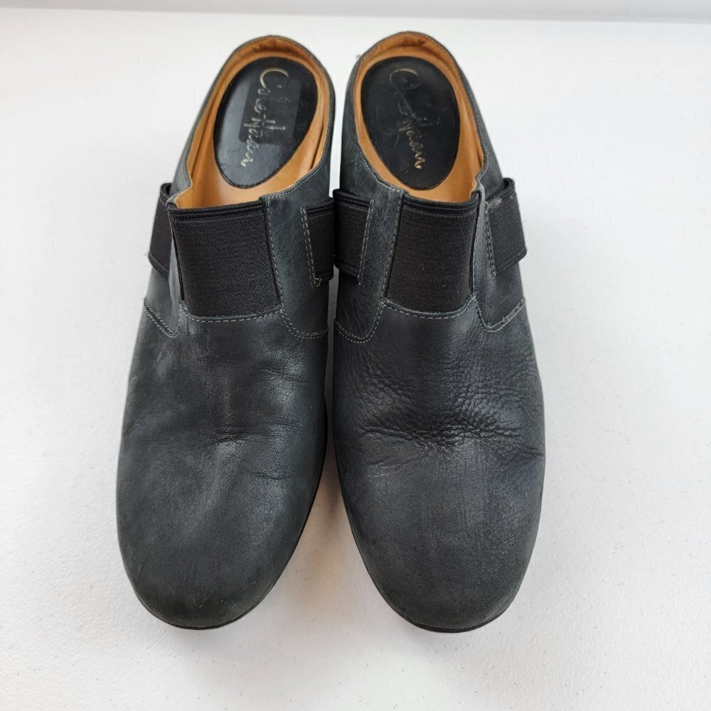 Cole Haan Air Sara Clogs Black Suede Patform Mules Women's Size 9.5 B - Picture 3 of 11